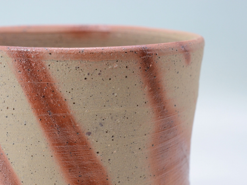 25165]火襷大湯呑（高力芳照）｜備前焼わかくさ